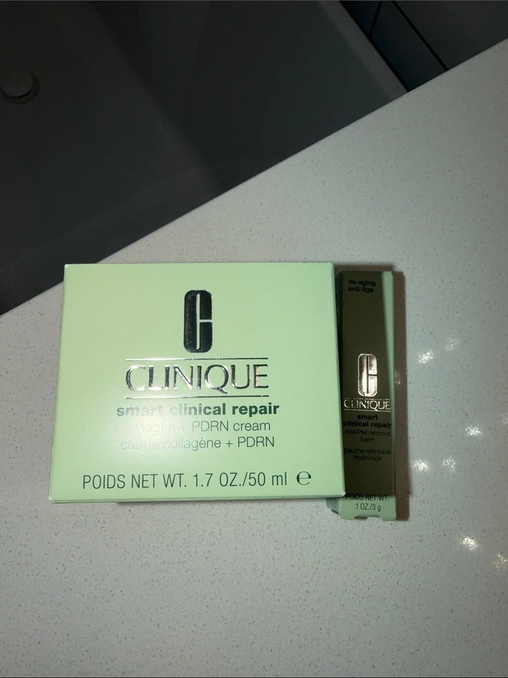 Clinique Smart Clinical Repair Cream and retinoid balm